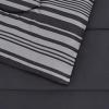 imageAmazon Basics Twin XL Comforter Set with Sheets 5Piece Blue Calvin Striped Bedding Lightweight Microfiber BedinaBagGray Calvin Stripe