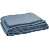 imageAmazon Basics Twin XL Comforter Set with Sheets 5Piece Blue Calvin Striped Bedding Lightweight Microfiber BedinaBagGray Leaf