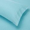 imageAmazon Basics Twin XL Comforter Set with Sheets 5Piece Blue Calvin Striped Bedding Lightweight Microfiber BedinaBagIndustrial Teal
