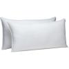 imageAmazon Basics Down Alternative Pillow for Back Side Sleepers Medium Density Standard Size 26quot x 20quot 2Pack WhiteKing Pack of 2