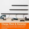 imageAmazon Basics 12 Outlet Surge Protector Power Strip Heavy Duty Metal 600 Joule 6 ft Cord Rectangle Mountable Black