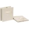 imageAmazon Basics Cube Organizer Storage Bins Handles Collapsible Fabric Pack of 6 105quotx105quotx11quot BlackBeige