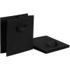 imageAmazon Basics Cube Organizer Storage Bins Handles Collapsible Fabric Pack of 6 105quotx105quotx11quot BlackBlack