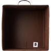 imageAmazon Basics Cube Organizer Storage Bins Handles Collapsible Fabric Pack of 6 105quotx105quotx11quot BlackBrown