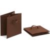 imageAmazon Basics Cube Organizer Storage Bins Handles Collapsible Fabric Pack of 6 105quotx105quotx11quot BlackBrown