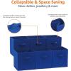 imageAmazon Basics Cube Organizer Storage Bins Handles Collapsible Fabric Pack of 6 105quotx105quotx11quot BlackNavy