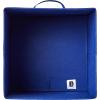 imageAmazon Basics Cube Organizer Storage Bins Handles Collapsible Fabric Pack of 6 105quotx105quotx11quot BlackNavy