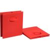 imageAmazon Basics Cube Organizer Storage Bins Handles Collapsible Fabric Pack of 6 105quotx105quotx11quot BlackRed
