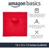 imageAmazon Basics Cube Organizer Storage Bins Handles Collapsible Fabric Pack of 6 105quotx105quotx11quot BlackRed