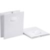imageAmazon Basics Cube Organizer Storage Bins Handles Collapsible Fabric Pack of 6 105quotx105quotx11quot BlackWhite