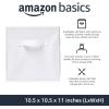 imageAmazon Basics Cube Organizer Storage Bins Handles Collapsible Fabric Pack of 6 105quotx105quotx11quot BlackWhite