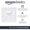 imageAmazon Basics Cube Organizer Storage Bins Handles Collapsible Fabric Pack of 6 105quotx105quotx11quot BlackWhite