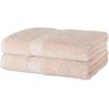 imageAmazon Basics FadeResistant Organic Cotton Washcloth 12 Pack 12quotx12quot TaupeBlush Pink