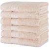 imageAmazon Basics FadeResistant Organic Cotton Washcloth 12 Pack 12quotx12quot TaupeBlush Pink