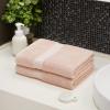 imageAmazon Basics FadeResistant Organic Cotton Washcloth 12 Pack 12quotx12quot TaupeBlush Pink
