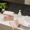 imageAmazon Basics FadeResistant Organic Cotton Washcloth 12 Pack 12quotx12quot TaupeBlush Pink
