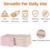 imageAmazon Basics FadeResistant Organic Cotton Washcloth 12 Pack 12quotx12quot TaupePale Pink