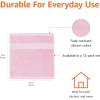 imageAmazon Basics FadeResistant Organic Cotton Washcloth 12 Pack 12quotx12quot TaupePale Pink