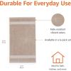 imageAmazon Basics FadeResistant Organic Cotton Washcloth 12 Pack 12quotx12quot TaupeTaupe