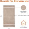 imageAmazon Basics FadeResistant Organic Cotton Washcloth 12 Pack 12quotx12quot TaupeTaupe