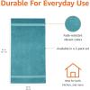 imageAmazon Basics FadeResistant Organic Cotton Washcloth 12 Pack 12quotx12quot TaupeTeal
