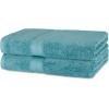 imageAmazon Basics FadeResistant Organic Cotton Washcloth 12 Pack 12quotx12quot TaupeTeal