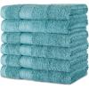 imageAmazon Basics FadeResistant Organic Cotton Washcloth 12 Pack 12quotx12quot TaupeTeal