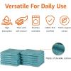 imageAmazon Basics FadeResistant Organic Cotton Washcloth 12 Pack 12quotx12quot TaupeTeal Green