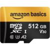 imageAmazon Basics 1TB Micro SD Card with Reader Adapter Fast Speed Up to 200MBs Black 1Pack512GB