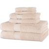 imageAmazon Basics FadeResistant Organic Cotton Washcloth 12 Pack 12quotx12quot TaupeBlush Pink