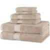 imageAmazon Basics FadeResistant Organic Cotton Washcloth 12 Pack 12quotx12quot TaupeTaupe