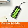 imageAmazon Basics Rechargeable NiMh AAA 800mAh 8 Pack  AA 2000mAh 8 Pack with 8 Bay Battery Charger No AC Power Adapter USB C PortUSB Charger8AA