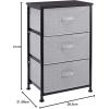 imageAmazon Basics Fabric 3Drawer Storage Organizer Unit for Closet BlackBlack