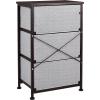 imageAmazon Basics Fabric 3Drawer Storage Organizer Unit for Closet BlackBronze