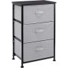 imageAmazon Basics Fabric 3Drawer Storage Organizer Unit for Closet BlackBlack