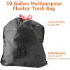 imageAmazon Basics Flextra Multipurpose Drawstring Trash Bags 30 Gallon 50 CountFlextra