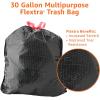 imageAmazon Basics Flextra Multipurpose Drawstring Trash Bags 30 Gallon 50 CountFlextra