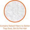 imageAmazon Basics Quilted Heavy Duty Dry Floor Cloths to Clean Dust Dirt Pet Hair 44 Count Pack of 1 White 11quot x 87quot