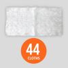 imageAmazon Basics Quilted Heavy Duty Dry Floor Cloths to Clean Dust Dirt Pet Hair 44 Count Pack of 1 White 11quot x 87quot