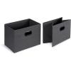 imageAmazon Basics Closet Storage Organizer with Fabric Bins Drawers and 3 Shelves Grey 327quot x 122quot x 31quot