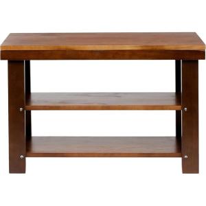 imageAmazon Basics Solid Pine Wood Entryway Shoe Rack Bench Espresso 104quot D x 2756quot W x 1772quot HEspresso
