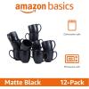 imageAmazon Basics 12pack Matte Black Ceramic Coffee Mug 16 ounces MicrowaveSafe Stoneware Commercialgrade