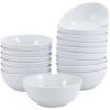 imageAmazon Basics 16Pack White Porcelain Coupe Bowl 59quot diameter Round Microwavesafe Commercialgrade