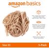imageAmazon Basics Rubber Bands Size 19 312 x 116 Inch 1250 Bands1 lb Pack 3Pack TanSize 33 18