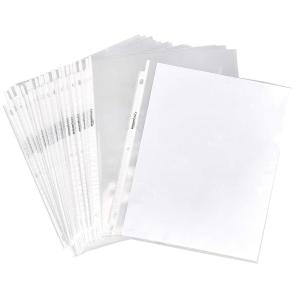 imageAmazon Basics Clear Sheet Protectors for 3 Ring Binder 85 x 11 InchPolypropylene 100Pack2000 Count Pack of 1