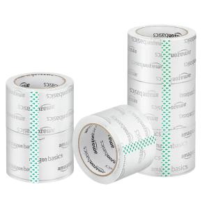 imageAmazon Basics ExtraWide Packing Tape Designed for Moving Storage and Packing Shipping and Mailing ExtraWide 283quotW Crystal Clear 6Pack6pack