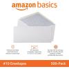 imageAmazon Basics 10 Security Tinted Business Gummed Envelopes Moisture Sealed 418 x 912 Inch Pack of 500 One Size WhiteWhite