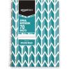 imageAmazon Basics College Ruled Wirebound Spiral Notebook 70 Sheet  5Pack Assorted Lattice Pattern ColorsAssorted Lattice Pattern