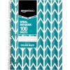 imageAmazon Basics College Ruled Wirebound Spiral Notebook 70 Sheet  5Pack Assorted Lattice Pattern ColorsAssorted Lattice Pattern