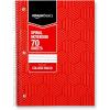 imageAmazon Basics College Ruled Wirebound Spiral Notebook 70 Sheet  5Pack Assorted Lattice Pattern ColorsAssorted Sunburst Pattern